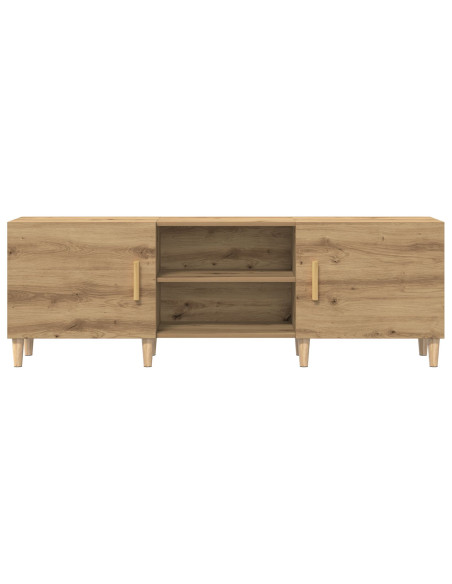Supporto TV in Rovere Artigianale - 150x30x50 cm - Realizzato in Legno Ingegnerizzato