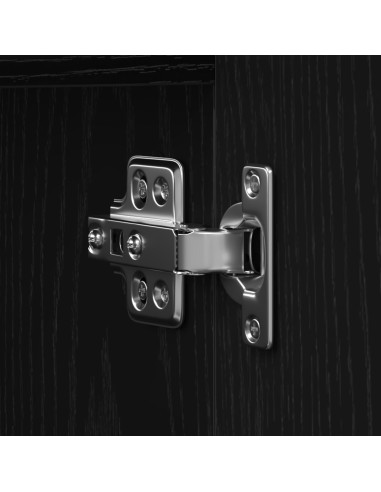 Mobile TV Rovere Nero 180 x 31,5 x 40 cm Legno multistrato