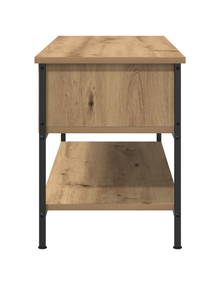 mobile TV  Artisan Rovere 100x35x45 cm Legno ingegnerizzato e Acciaio