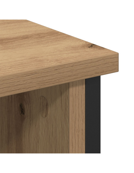 mobile TV  Artisan Rovere 100x35x45 cm Legno ingegnerizzato e Acciaio