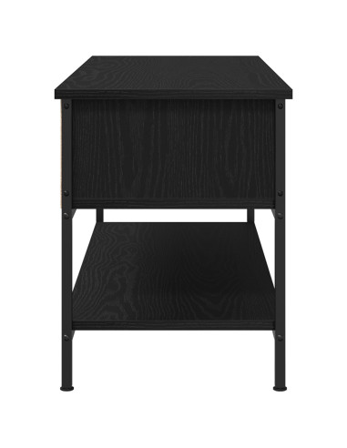 Set mobile TV Rovere Nero 100 x 35 x 45 cm Legno multistrato