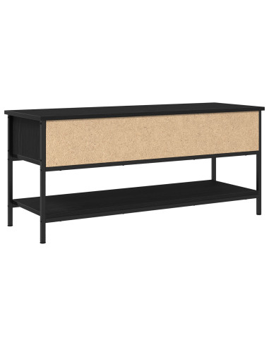 Set mobile TV Rovere Nero 100 x 35 x 45 cm Legno multistrato