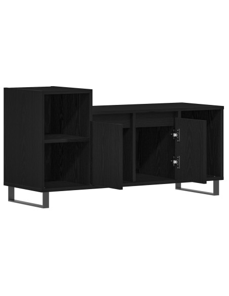 Mobile TV  Nero Rovere 100x35x55 cm Legno ingegnerizzato