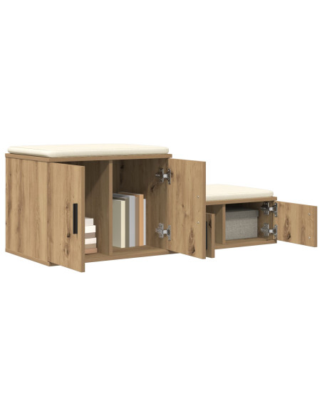 Armadio di stoccaggio  in rovere artigianale 103x41x40 cm in legno ingegnerizzato