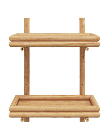 Scaffale da parete Marrone 39 x 26 x 60 cm Bambù