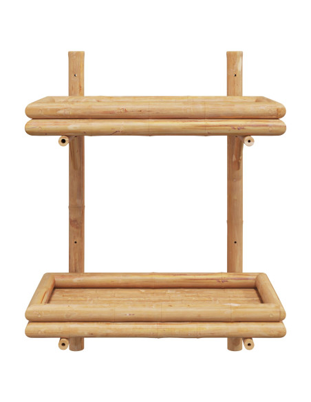 Scaffale da parete Marrone 39 x 26 x 60 cm Bambù