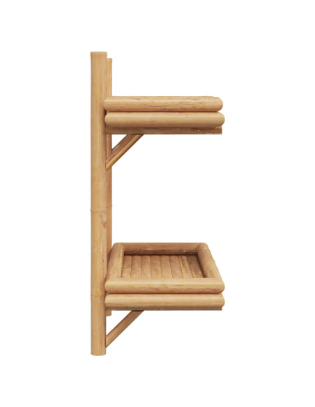 Scaffale da parete Marrone 39 x 26 x 60 cm Bambù