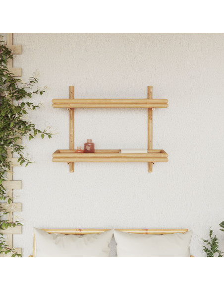 Scaffale da parete Marrone 39 x 26 x 60 cm Bambù