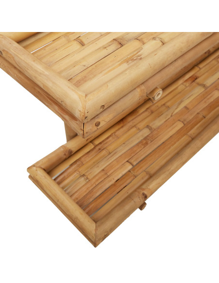 Scaffale da parete Marrone 39 x 26 x 60 cm Bambù