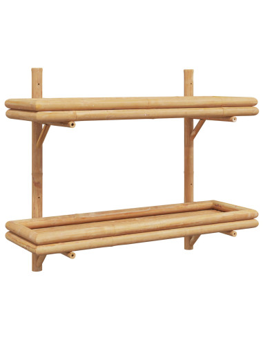 Scaffale da parete Marrone 39 x 26 x 60 cm Bambù