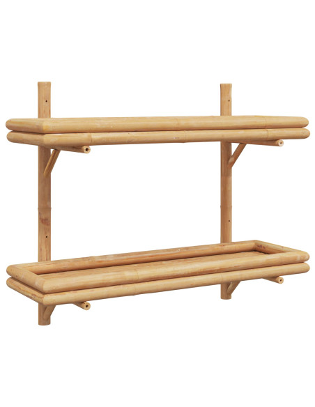 Scaffale da parete Marrone 39 x 26 x 60 cm Bambù