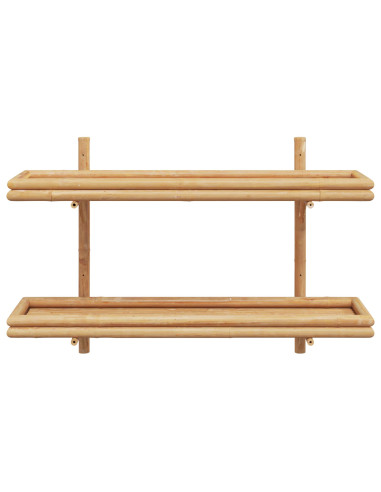 Scaffale da parete Marrone 100 x 26 x 60 cm Bambù