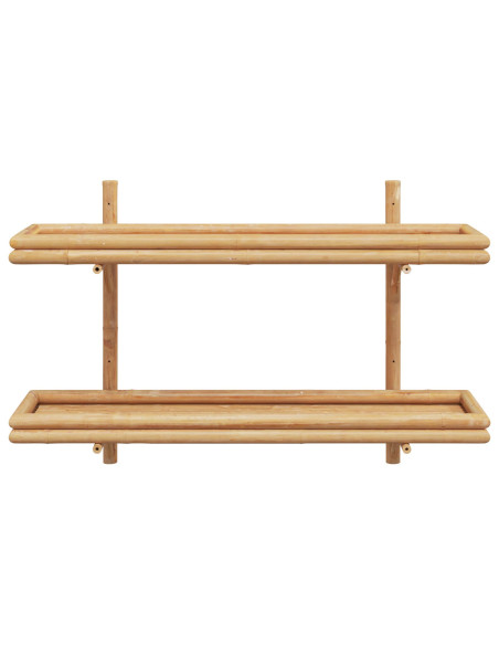 Scaffale da parete Marrone 100 x 26 x 60 cm Bambù