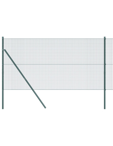 Palo della recinzione Verde 25 x 1,4 m (rete 16 x 16 mm)