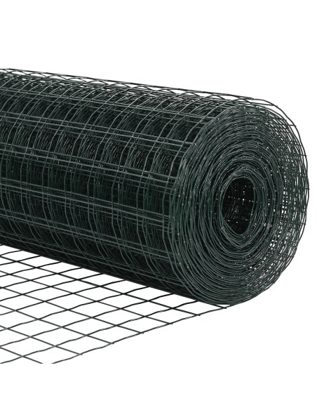Recinzione Euro  con 13 pali 1.2x25 m Acciaio zincato Verde