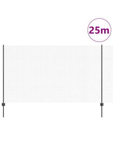 Recinzione con Posto Grigio 1,4 x 25 m Acciaio