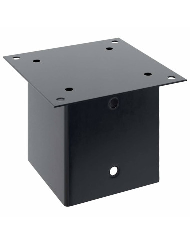 Basi per Pali Quadrati 4pz 141x141mm Acciaio Verniciato Polvere