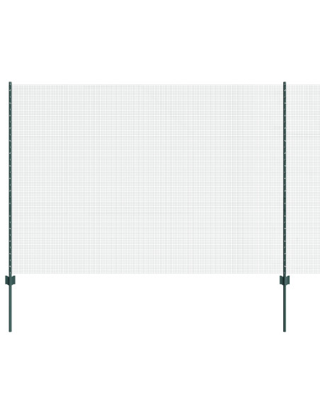 Recinzione in rete saldata  con 11 post U Verde 1.6x25 m Acciaio
