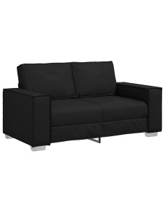 Divano Nero 160 x 80 x 84 cm Tessuto