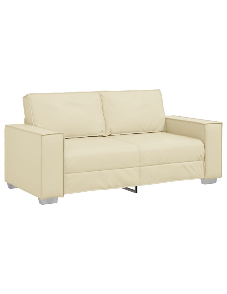 Divanetto  Crema 140 cm in Pelle Sintetica