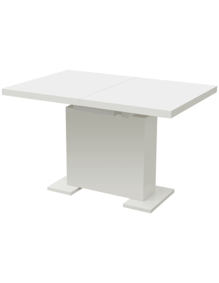 Tavolo da Pranzo Estensibile Bianco Lucido