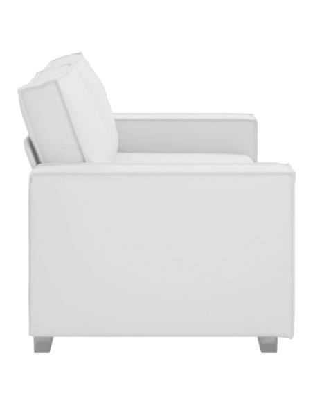 Divanetto vitaXL Bianco da 140 cm in Pelle Sintetica
