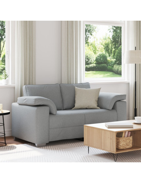 Divanetto Loveseat  Grigio chiaro 120 cm in tessuto