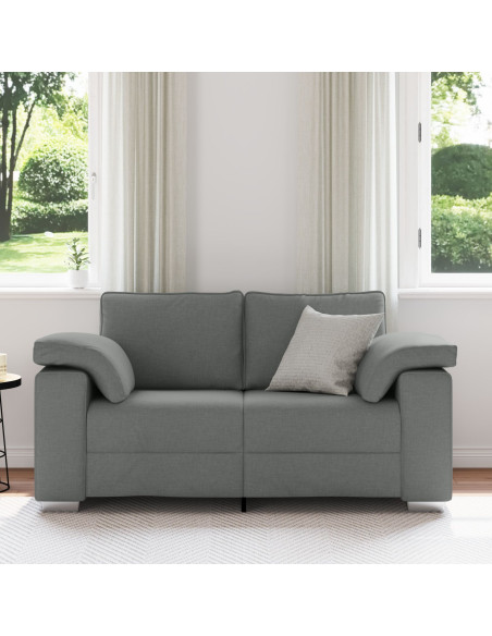 Divano Loveseat  Grigio Scuro 120 cm in Tessuto