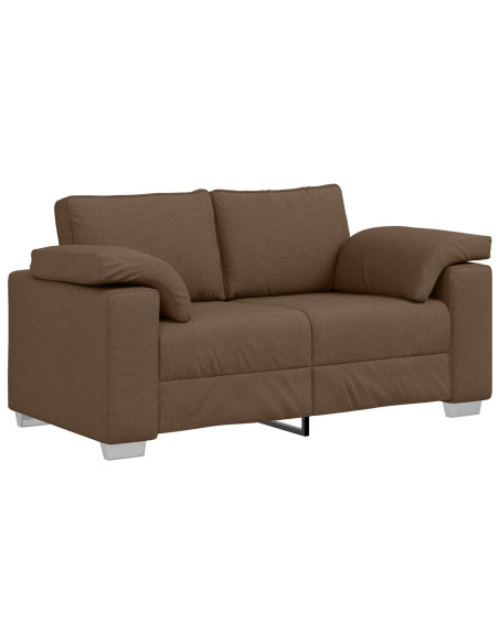 Divano Loveseat  Marrone 120 cm in Tessuto