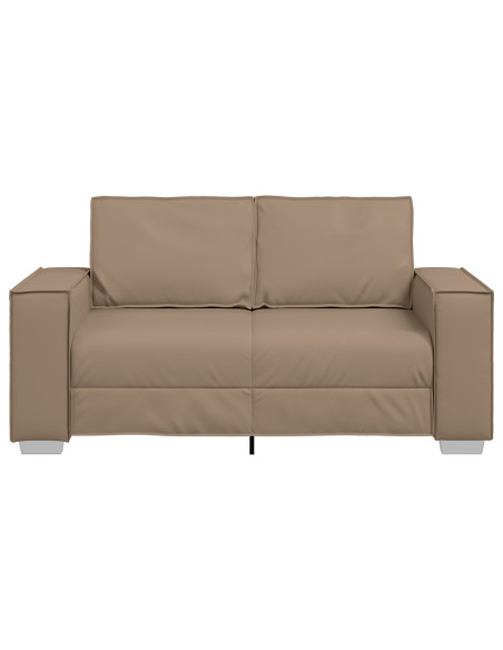 Divanetto Sofa Cappuccino 120 cm in Pelle Sintetica