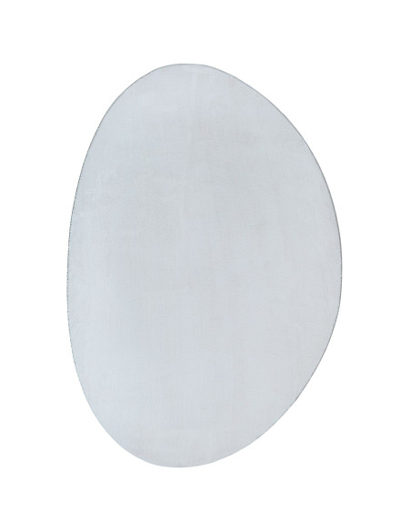 Tappeti Grigio Poliestere 160 x 230 cm Tappeto per area Ovale