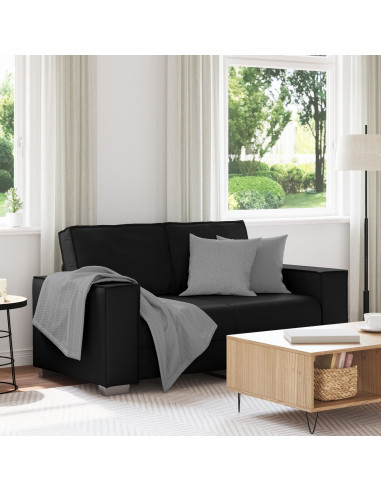 Divano Nero 160 x 80 x 84 cm Tessuto