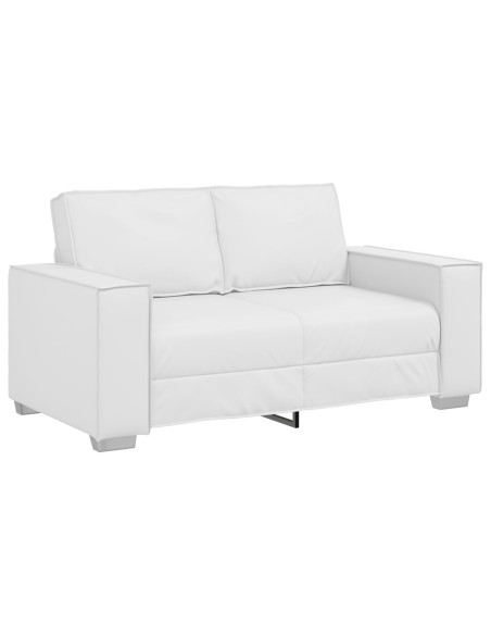 Divanetto Sofa Bianco 120 cm in Pelle Sintetica