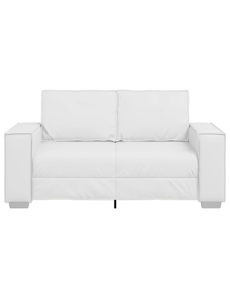 Divanetto Sofa Bianco 120 cm in Pelle Sintetica