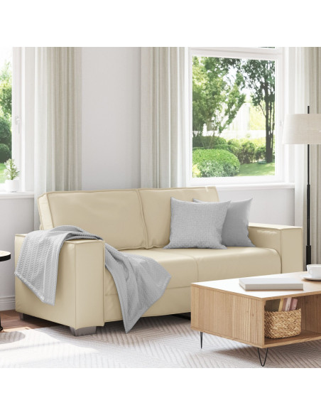 Divanetto  Crema 140 cm in Pelle Sintetica