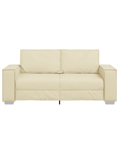 Divano Crema 180 x 80 x 84 cm Tessuto