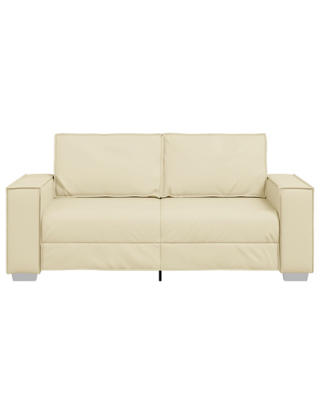 Divano Crema 180 x 80 x 84 cm Tessuto