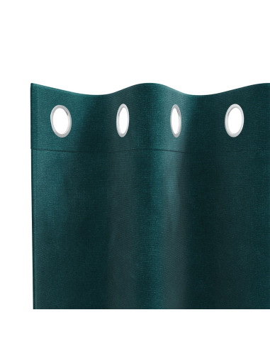 Tende oscuranti 2 pcs Verde Scuro 140 x 260 cm Velluto