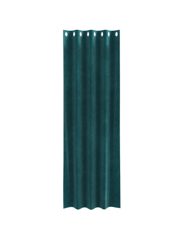 Tende oscuranti 2 pcs Verde Scuro 140 x 260 cm Velluto
