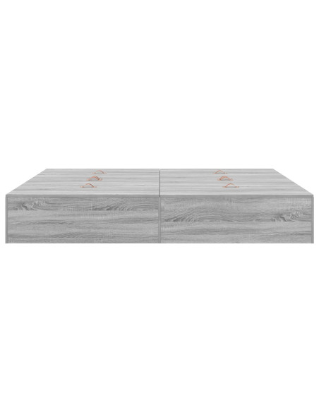 Struttura Letto con Contenitore Grigio Sonoma 180x200 cm