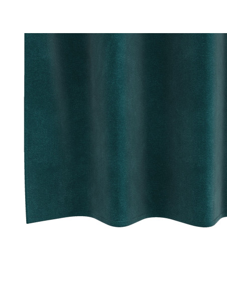 Tende Oscuranti  con Occhielli 2 pz Verde Scuro Velluto