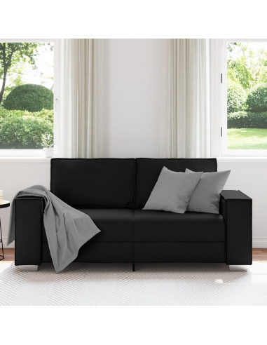 Divano Nero 180 x 80 x 84 cm Tessuto