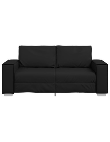 Divano Nero 180 x 80 x 84 cm Tessuto