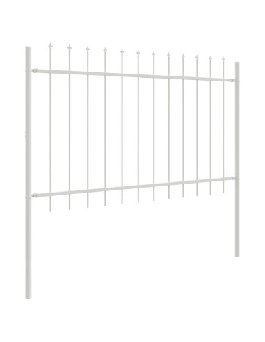 Recinzione per Giardino 6 pcs Bianco 10,2 x 1 m
