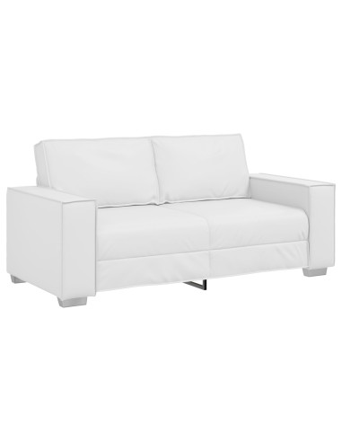 Divano Bianco 180 x 80 x 84 cm Tessuto