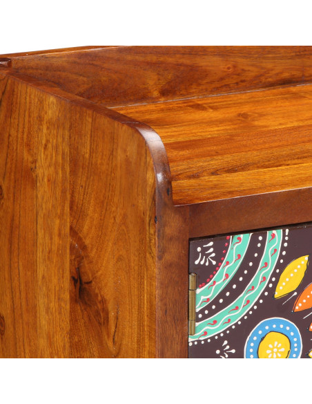 Panca per scarpe  90x35x40 cm in legno solido di acacia