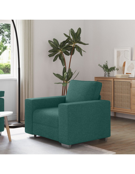 Poltrona  Verde Scuro 59 cm in Tessuto
