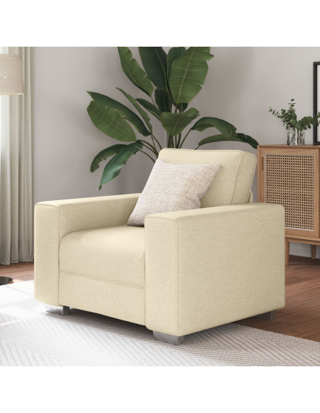 Poltrona  Crema 59 cm in Tessuto