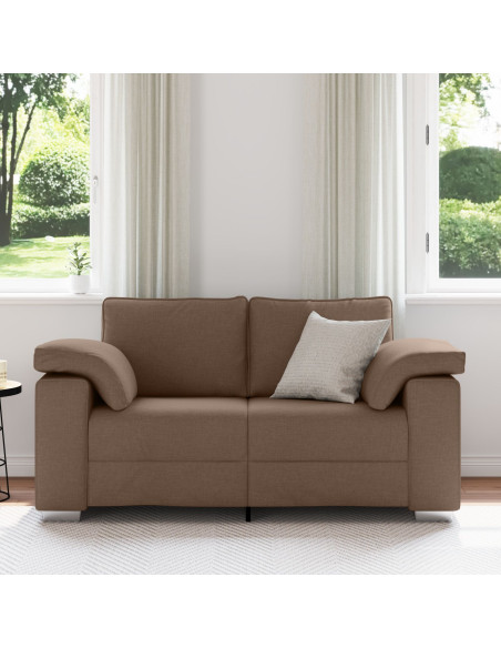 Divano Loveseat  Marrone 120 cm in Tessuto
