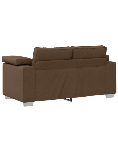 Divano Loveseat  Marrone 120 cm in Tessuto
